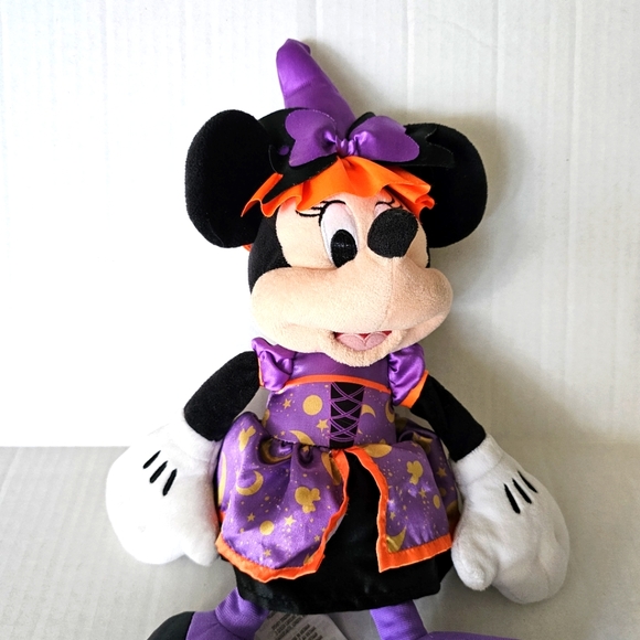 Disney 2018 Halloween plush Minnie Mouse witch 16" toy character collectible - Picture 2 of 12